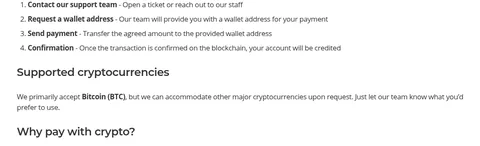 Payment options on serverpoint.com