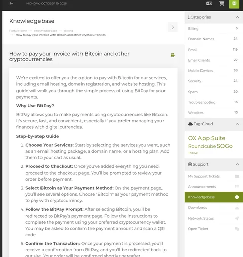 Payment options on www.thexyz.com